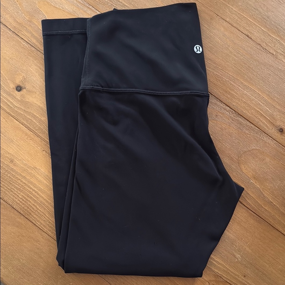 Lululemon Athletica Black align 23” length leggings.
